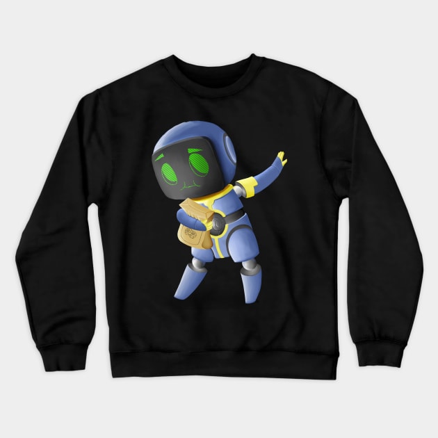 Hungry robot Crewneck Sweatshirt by toasted_visuals